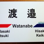 伊豆急行の駅名標表札・ワンポイントイラスト付き