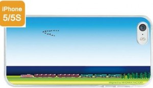 青空のもとを行く貨物列車iPhoneケース